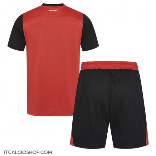 Bayer Leverkusen Prima Maglia Bambino 2024-25 Manica Corta (+ Pantaloni corti)